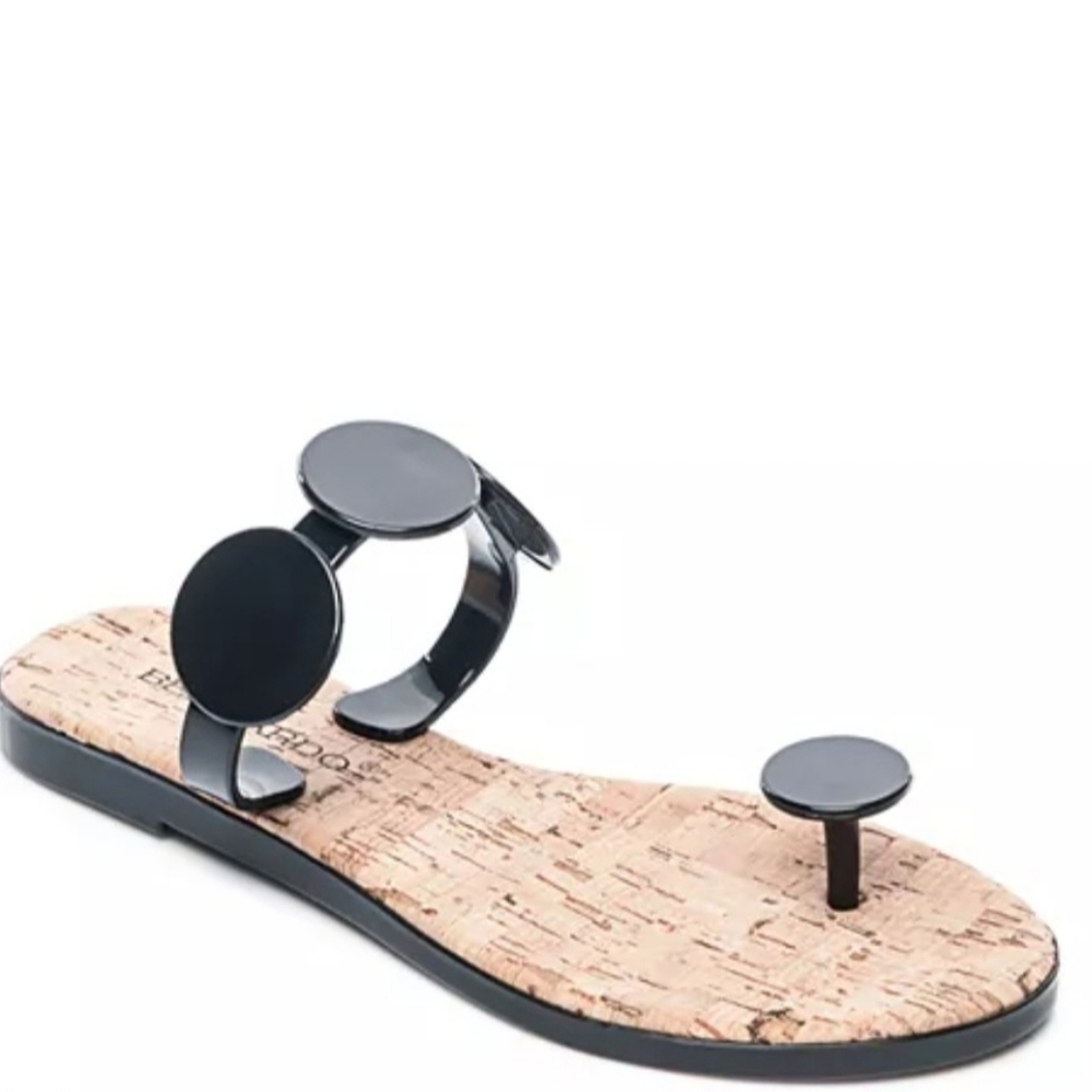 Bernardo Women's Jelly Disk & Cork Sandals sz 8